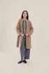 Short coat in furry wool blend